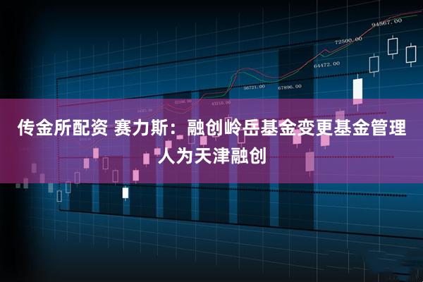 传金所配资 赛力斯：融创岭岳基金变更基金管理人为天津融创